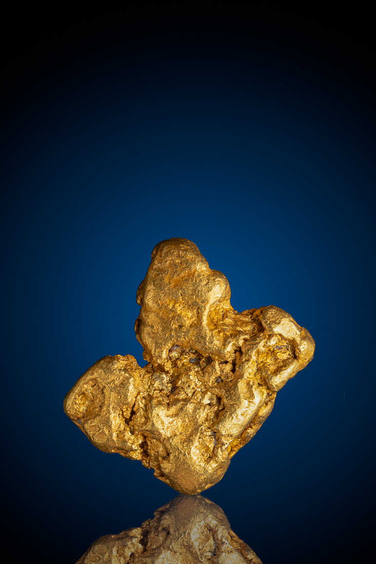 (image for) Unusual Shape Rare Natural Gold Nugget - American River, CA - 15.52 grams